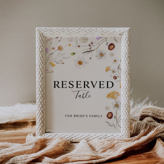 Reserved Boho Wildflower Wedding Sign  (Creator Uploaded)