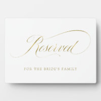 Reserved | Faux Gold Ornate Script Wedding