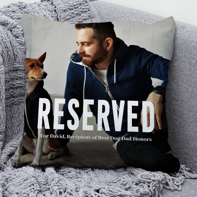 Reserved for Best Dog Dad Photo Cushion (Creator Uploaded)