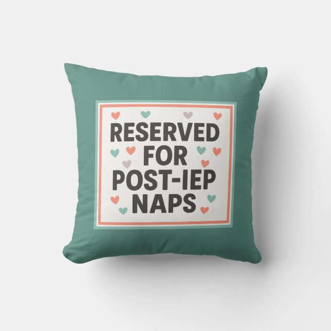 Reserved for Post-IEP Naps | Inclusion Cushion (Front)