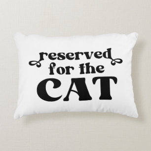 Reserved For The Cat Decorative Cushion
