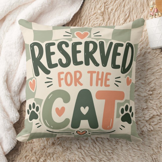 Reserved for the Cat Funny Pet Cushion (Blanket)