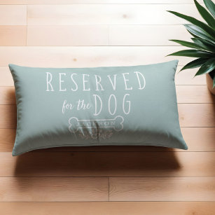 Reserved For The Dog Personalised Name Powder Blue Pet Bed