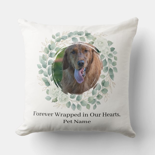 Reserved for the Golden Retriever Pillow (Front)