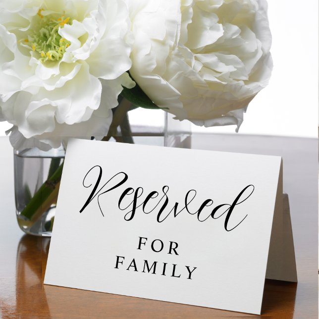 Reserved For Wedding Reception Engagement Party Card (Creator Uploaded)