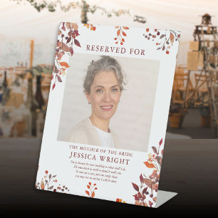 Reserved Save A Seat Photo Wedding Pedestal Sign