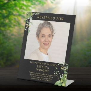 Reserved Save A Seat Photo Wedding Pedestal Sign