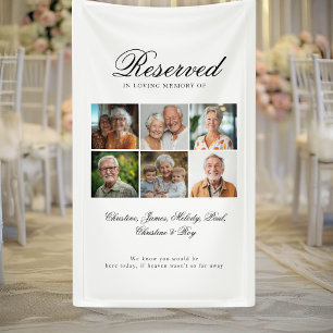 Reserved Seat - 6 Photo Memorial Wedding Banner