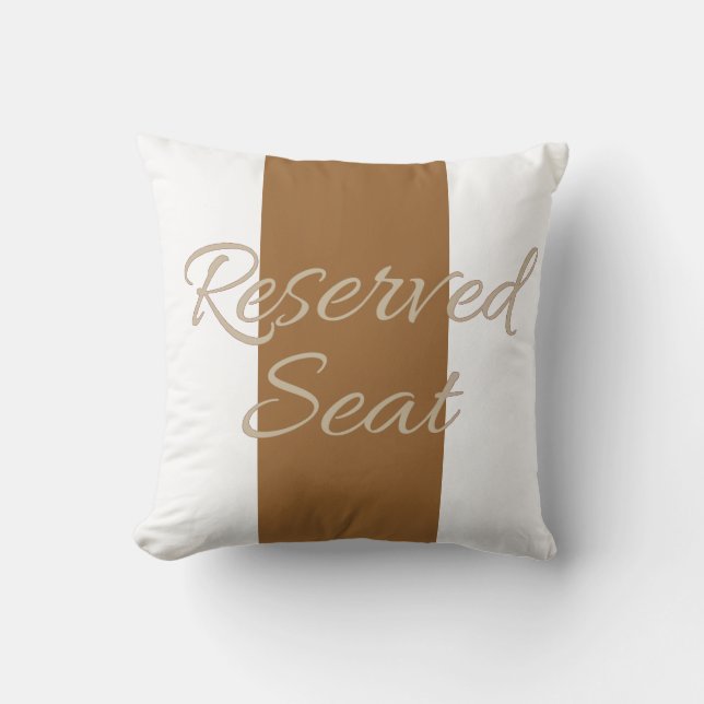 Reserved Seat Fully Customisable Pillow (Front)