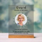 Reserved Seat Photo Eucalyptus Wedding Memorial