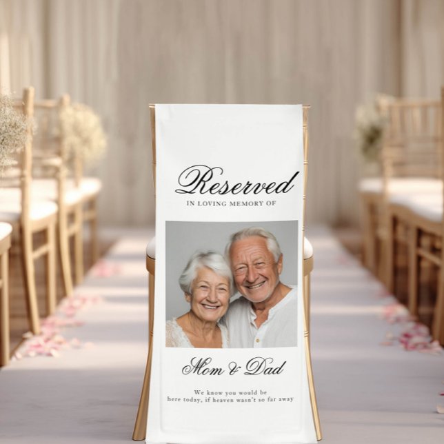 Reserved Seat - Photo Memorial Wedding Banner (Custom Reserved Seat - Photo Memorial Wedding Banner)
