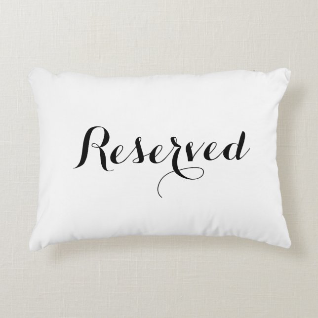 Reserved seating pillow cushions (Front)