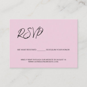 Reserved seats for you pink template budget 