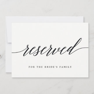 Reserved Sign - Modern Script