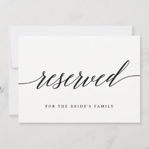 Reserved Sign - Modern Script