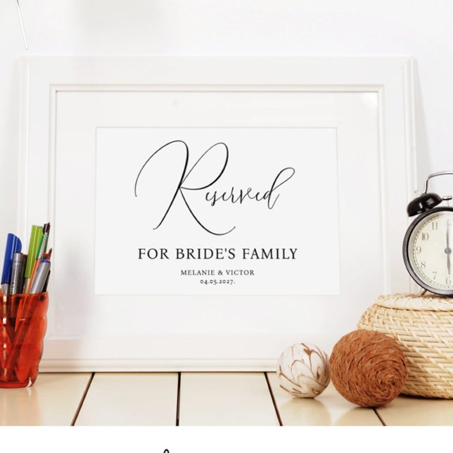 Reserved table Printable Wedding Sign Poster (Creator Uploaded)
