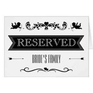 Reserved Table / Seating Sign Typography Wedding