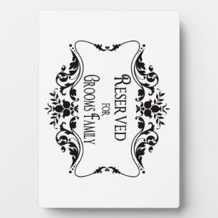 Reserved Table Signs Plaque