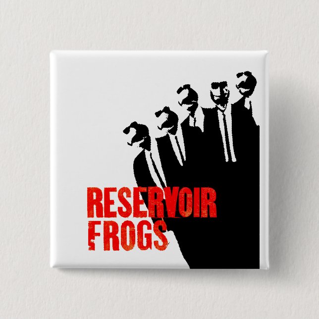 reservoir frogs 15 cm square badge (Front)