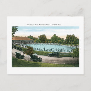 Resevoir Park, Swimming Pool, Louisville, Ky Postcard
