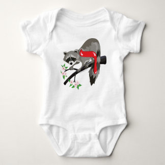 Resh Hebrew Aleph Bet (Alphabet) Racoon T-Shirt Baby Bodysuit