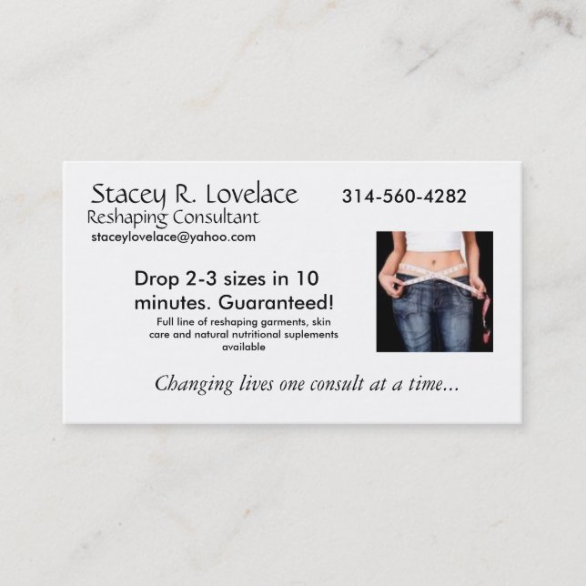 Reshaping consult business cards (Front)
