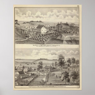 Residence and farm residence in Magnolia Tp Poster