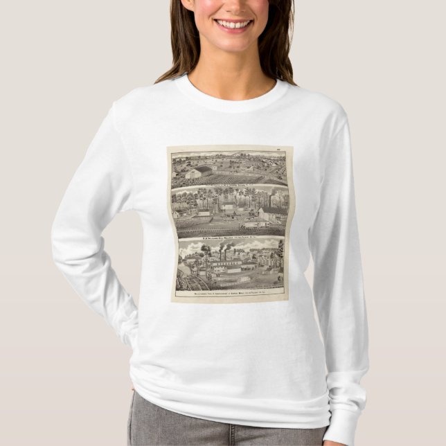 Residence and lumber mills and yards T-Shirt (Front)