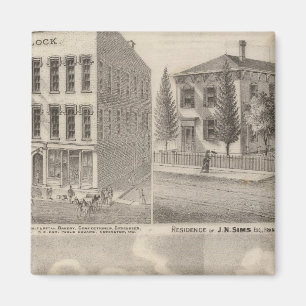 Residence and mill of Samuel Cade, Wabash Tp Magnet