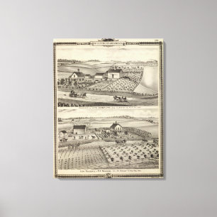 Residence of C Seiberling Canvas Print