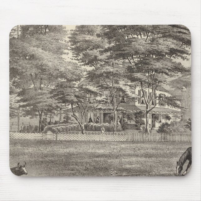 Residence of Dr Robert Laird, Squan, NJ Mouse Pad (Front)