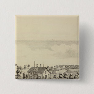 Residence of Isreal Cox, Ward Township 15 Cm Square Badge