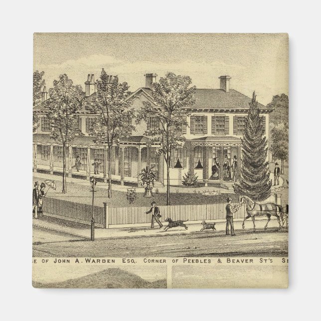 Residence of John A Warden Sewickley Magnet (Front)