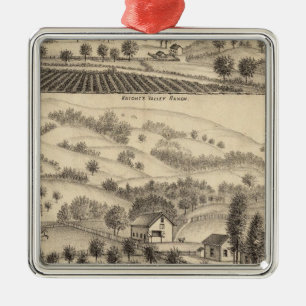 Residence of Joseph Alexander, Mendocino Metal Tree Decoration