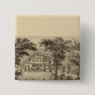 Residence of Marshall McDonald 15 Cm Square Badge