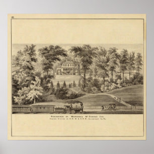 Residence of Marshall McDonald Poster