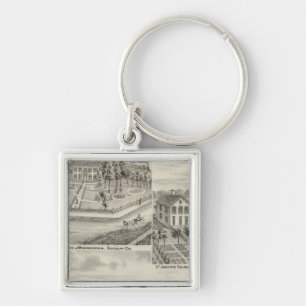 Residence of Milton Thornburgh Fayette Co Key Ring