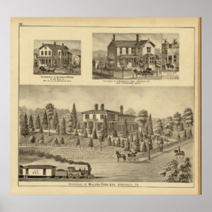 Residence of William Reed , Sewickley Poster