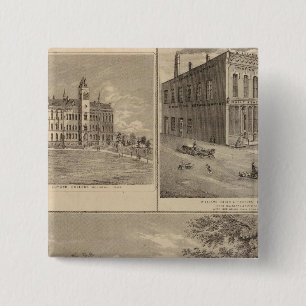 Residence, West Liberty College 15 Cm Square Badge