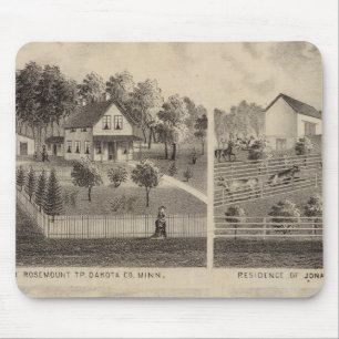 Residences and Barns, Minnesota Mouse Pad