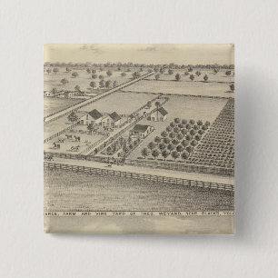 Residences, Black's Station 15 Cm Square Badge