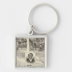Residences in Edgar County Illinois Key Ring