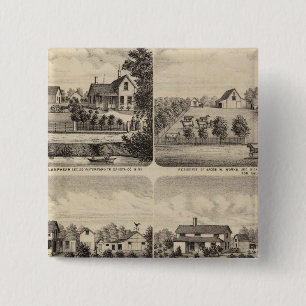 Residences, Minnesota 2 15 Cm Square Badge