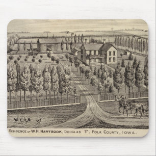 Residences of WH Hartsook and TW Parker Mouse Pad