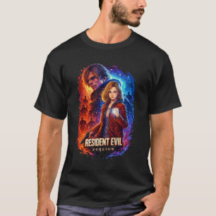 Resident Dark Evil Funny Requiem Art 26 Basic Da T-Shirt