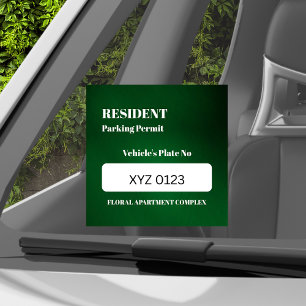 Resident Employee Parking Permit Vehicle Door 