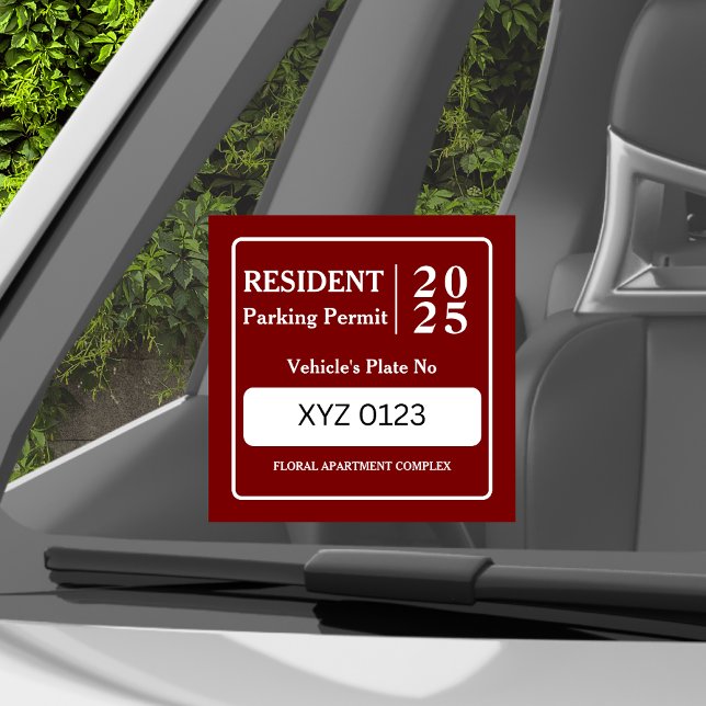 Resident Employee Parking Permit Vehicle Door  (Creator Uploaded)