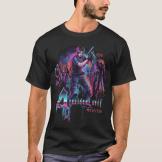 Resident Evil 4 Cover Art Japanese Kanji Leon s Ke T-Shirt