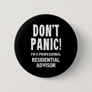 Residential Advisor  6 Cm Round Badge