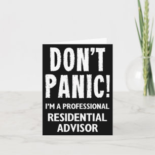 Residential Advisor  Card